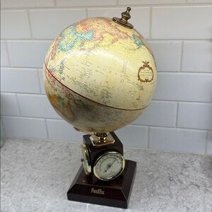 Replogle 9” Globe World Classic series w thermometer barometer hydrometer